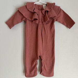 Kate Quinn ruffled long sleeve romper